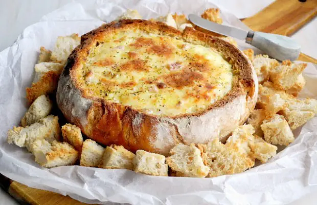 Cheese and Ham Stuffed Bread Recipe