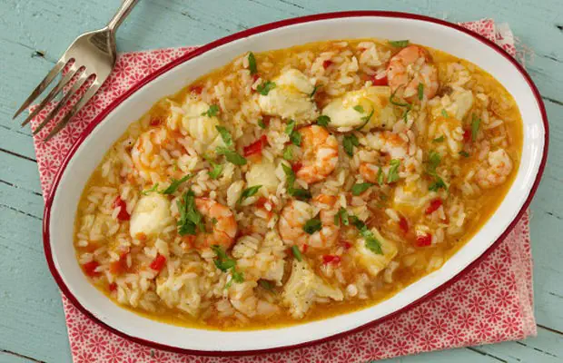 Flavorful Fish and Shrimp Rice Recipe