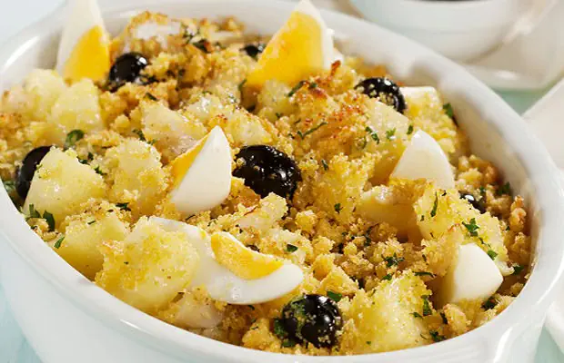 Cod a Gomes de Sá with Broa Recipe