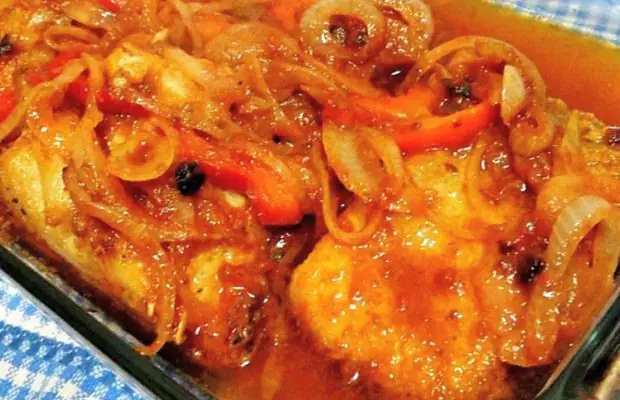 Tasty Cod with Onion Sauce Recipe