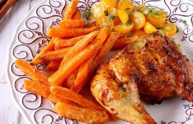 Spicy Piri Piri Chicken with Fries Recipe