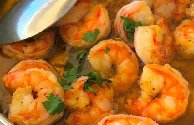 Yum Garlic and Coriander Shrimp Recipe