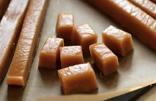 Soft, Chewy and Delicious Caramel Candies Recipe