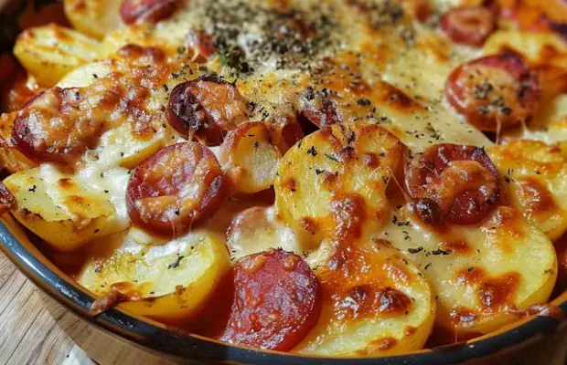 Yum Potato and Chouriço Gratin Recipe